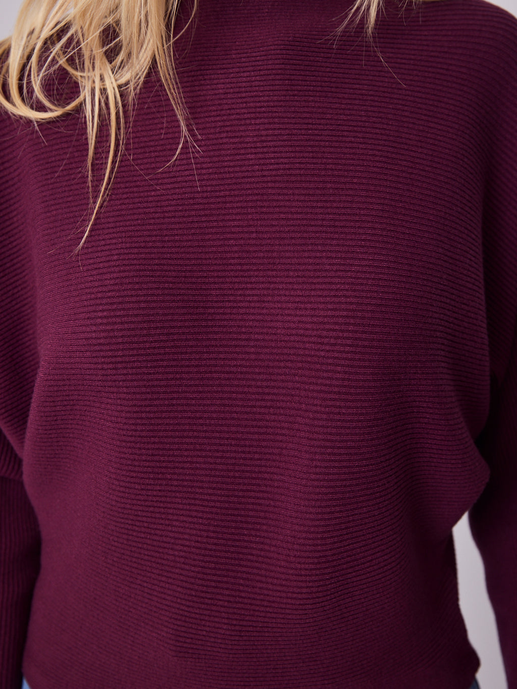 MONA KNIT - DARK PLUM