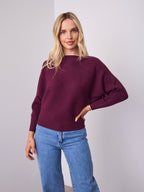 MONA KNIT - DARK PLUM