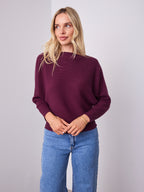 MONA KNIT - DARK PLUM