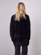 REMY LONG FLUFFY KNIT - BLACK