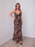 CAMILLA DRESS - CHOCOLATE