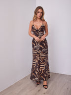 CAMILLA DRESS - CHOCOLATE