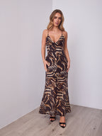 CAMILLA DRESS - CHOCOLATE