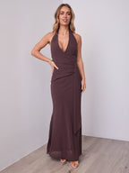VERONICA DRESS - CHOCOLATE
