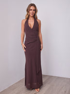VERONICA DRESS - CHOCOLATE