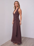 VERONICA DRESS - CHOCOLATE