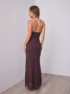 VERONICA DRESS - CHOCOLATE