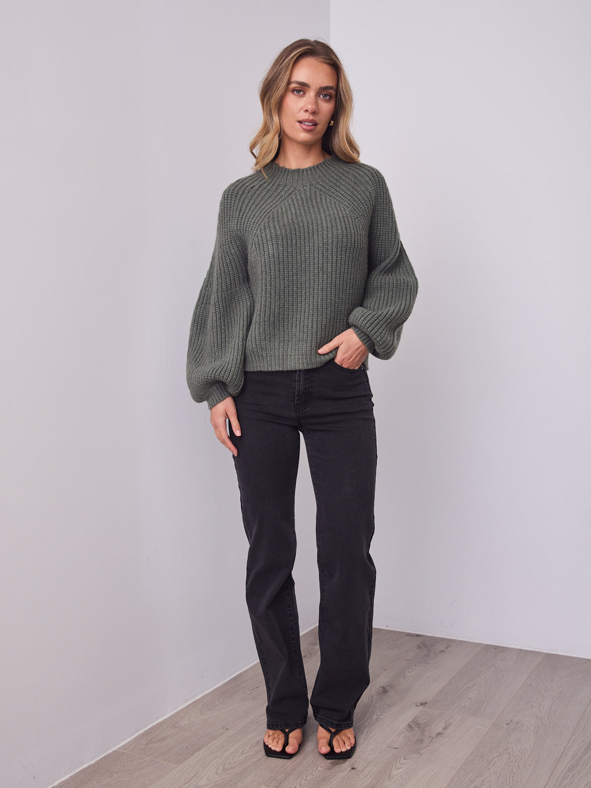 ANDREA KNIT - KHAKI