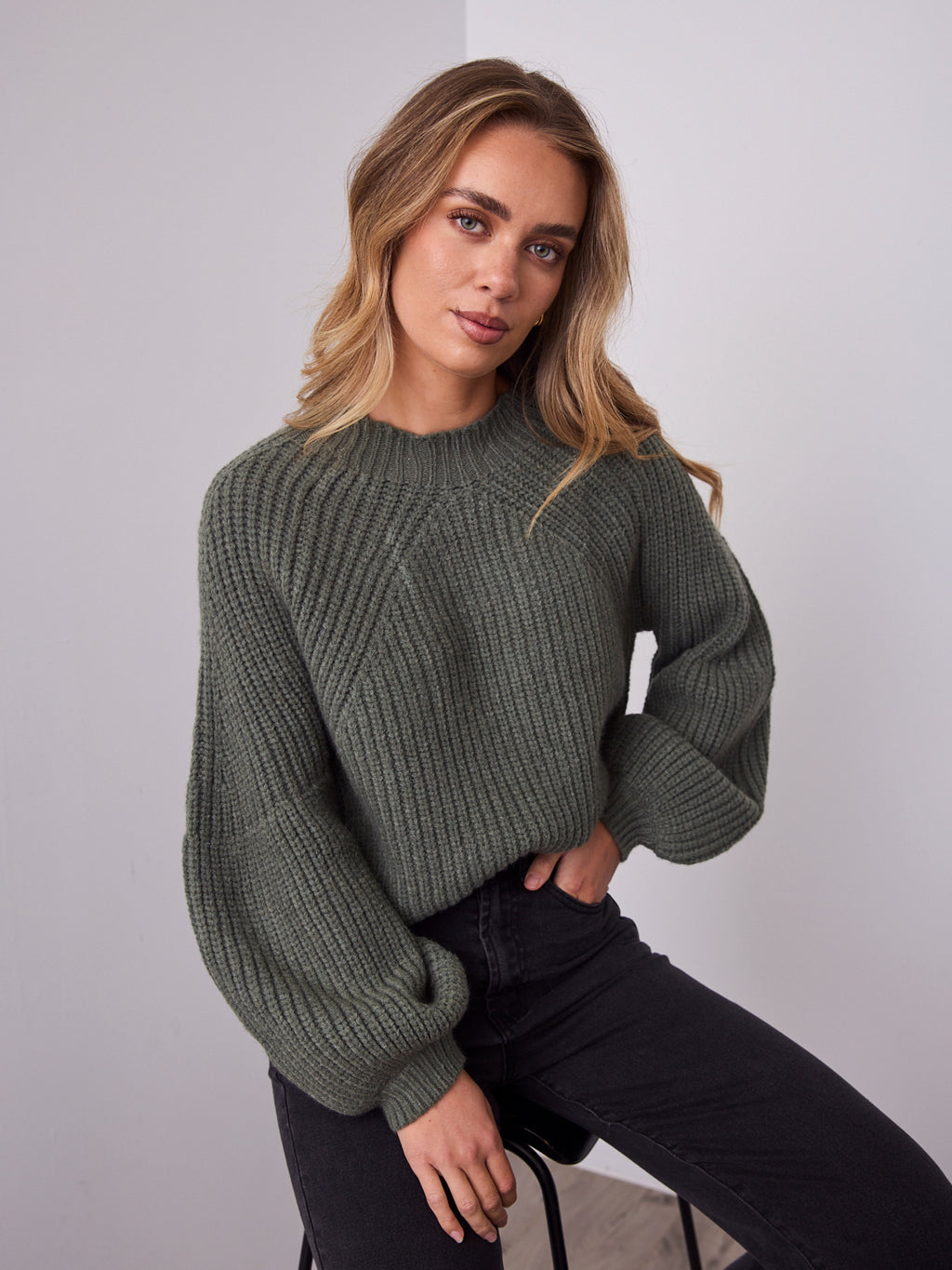 ANDREA KNIT - KHAKI