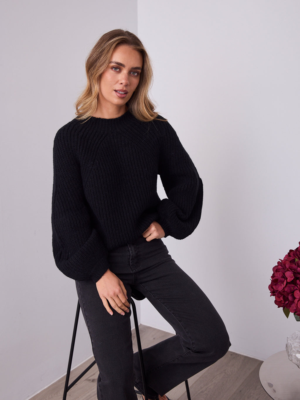 ANDREA KNIT - BLACK