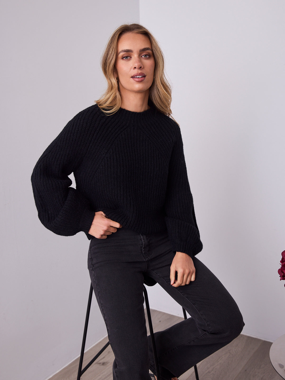 ANDREA KNIT - BLACK