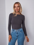 KAYLA TOP - CHARCOAL