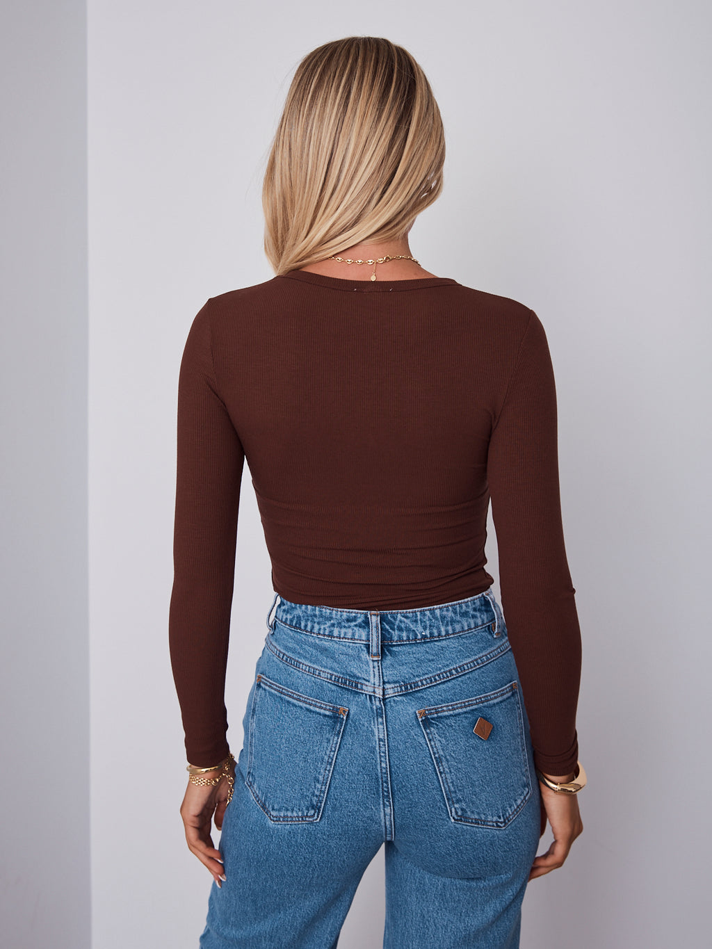 KAYLA TOP - CHOCOLATE