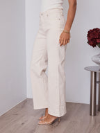 TEXAS STRETCH JEAN - CREAM (size down)