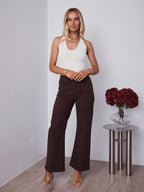 TEXAS STRETCH JEAN - CHOCOLATE BROWN (size down)
