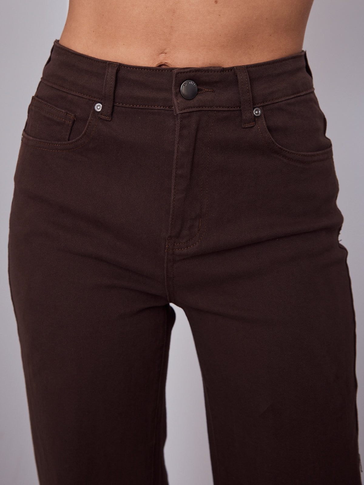 TEXAS STRETCH JEAN - CHOCOLATE BROWN (size down)