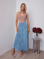 SERA MAXI SKIRT - DENIM