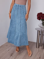 SERA MAXI SKIRT - DENIM