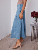 SERA MAXI SKIRT - DENIM