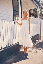 EVE DENIM DRESS - WHITE