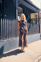 AVALON DRESS - CHOCOLATE