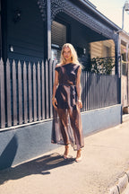 AVALON DRESS - CHOCOLATE