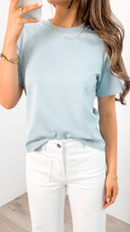 LENNON TEE - PALE BLUE