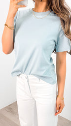 LENNON TEE - PALE BLUE