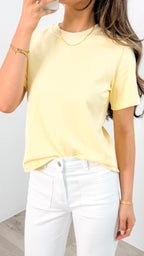 LENNON TEE - BUTTER YELLOW