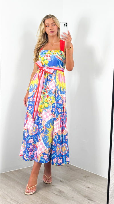 SUMMER SICILY DRESS - MULTI