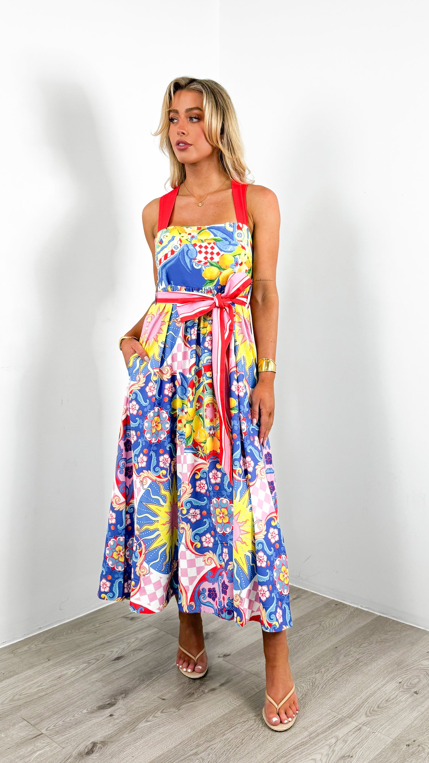 SUMMER SICILY DRESS - MULTI