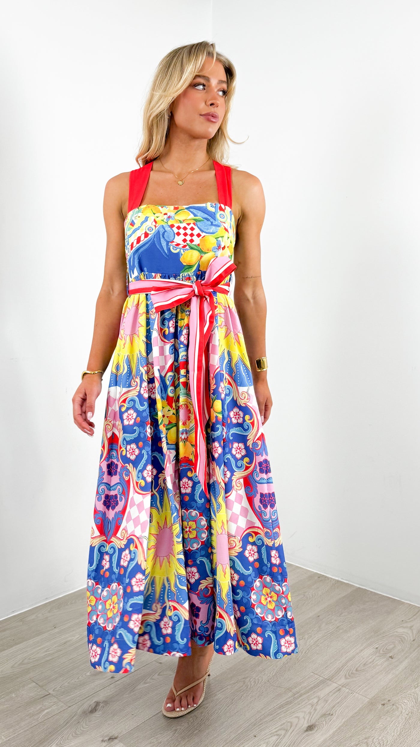 SUMMER SICILY DRESS - MULTI