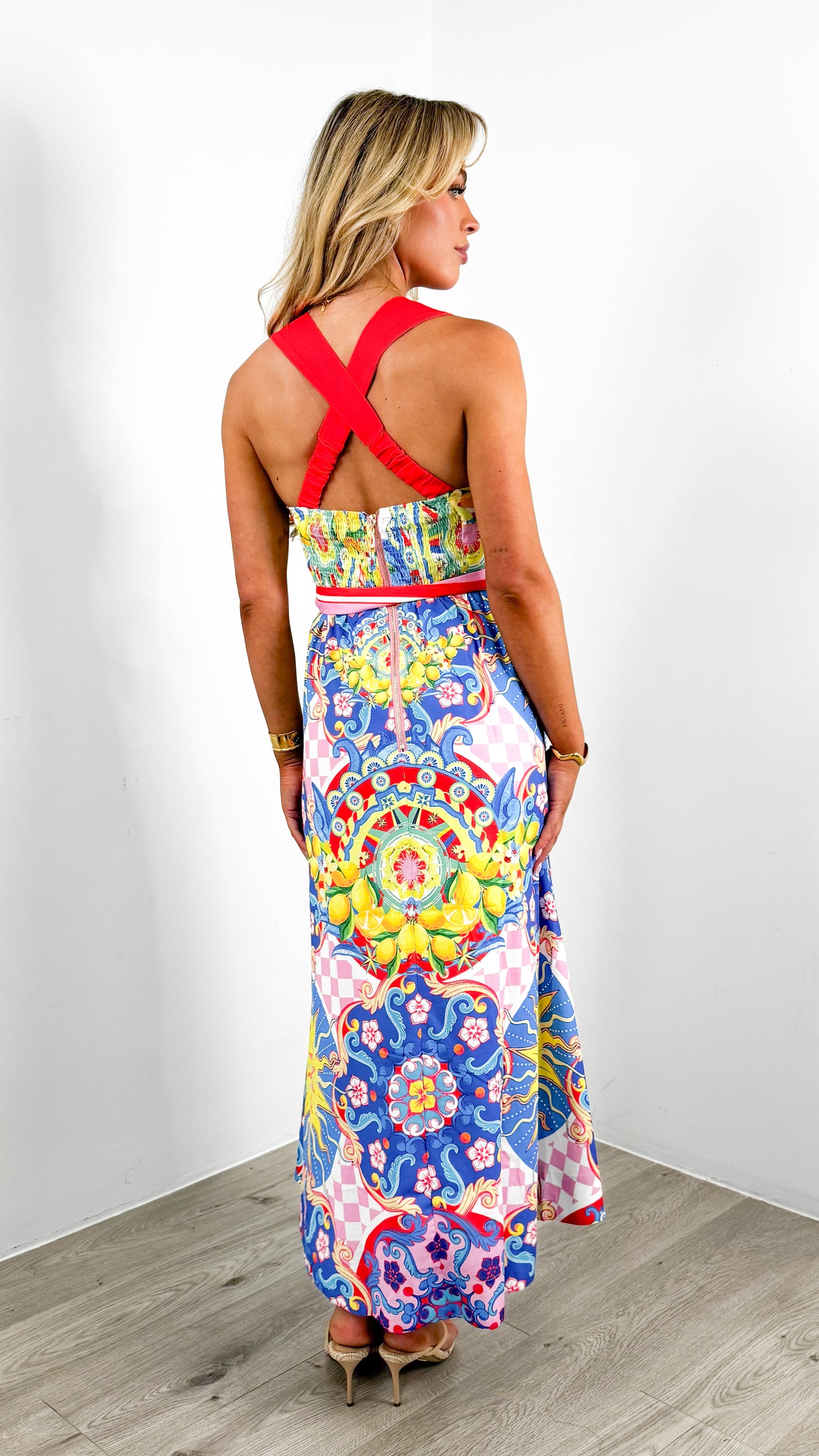 SUMMER SICILY DRESS - MULTI