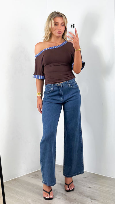 JED TOP - CHOCOLATE