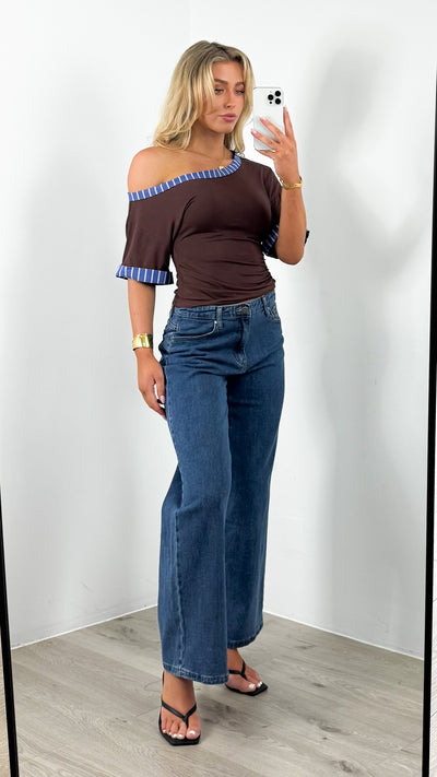 JED TOP - CHOCOLATE