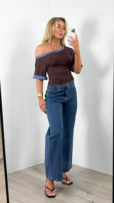 JED TOP - CHOCOLATE