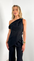 KAI LINEN LOOK SET- BLACK