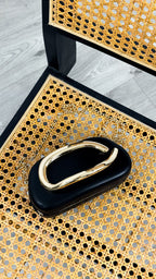 CELINA STATEMENT CLUTCH - BLACK