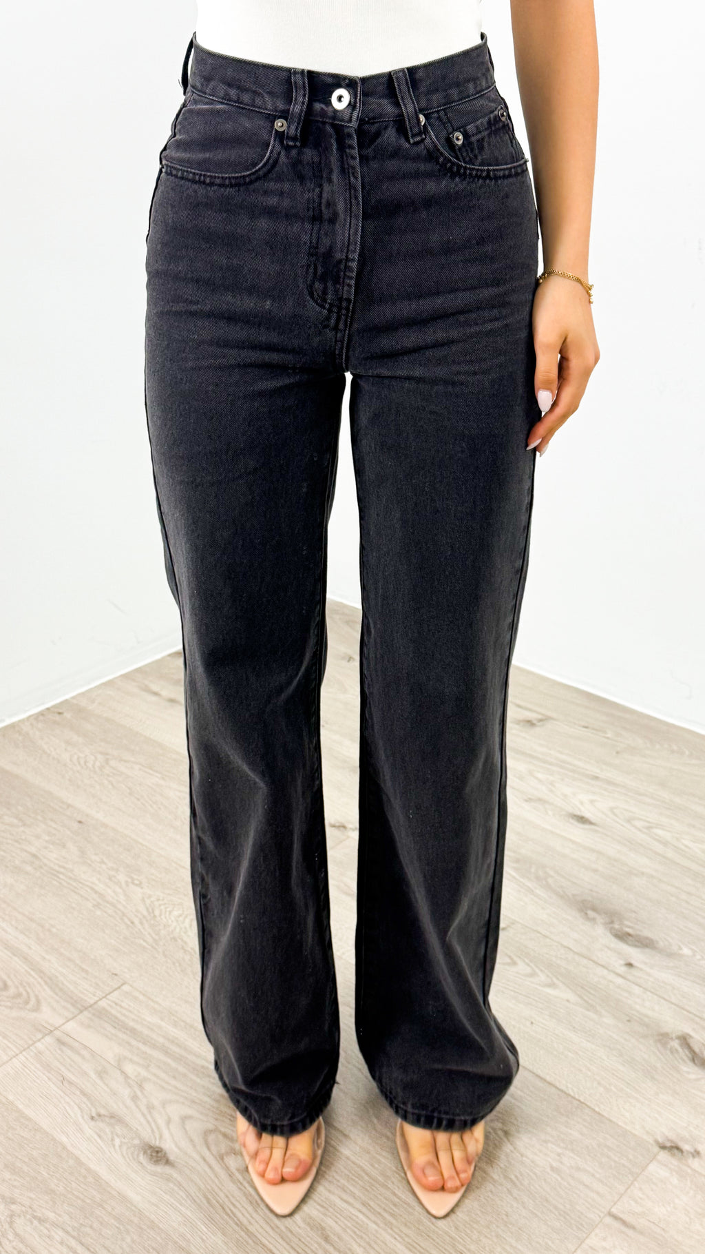 STELLA JEAN - WASHED BLACK