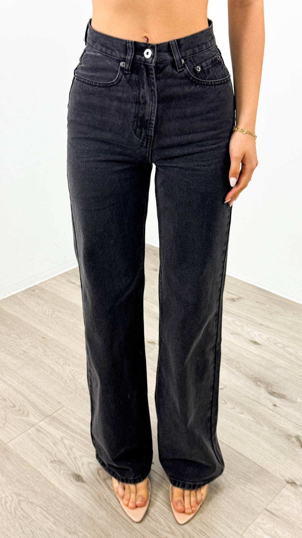 STELLA JEAN - WASHED BLACK