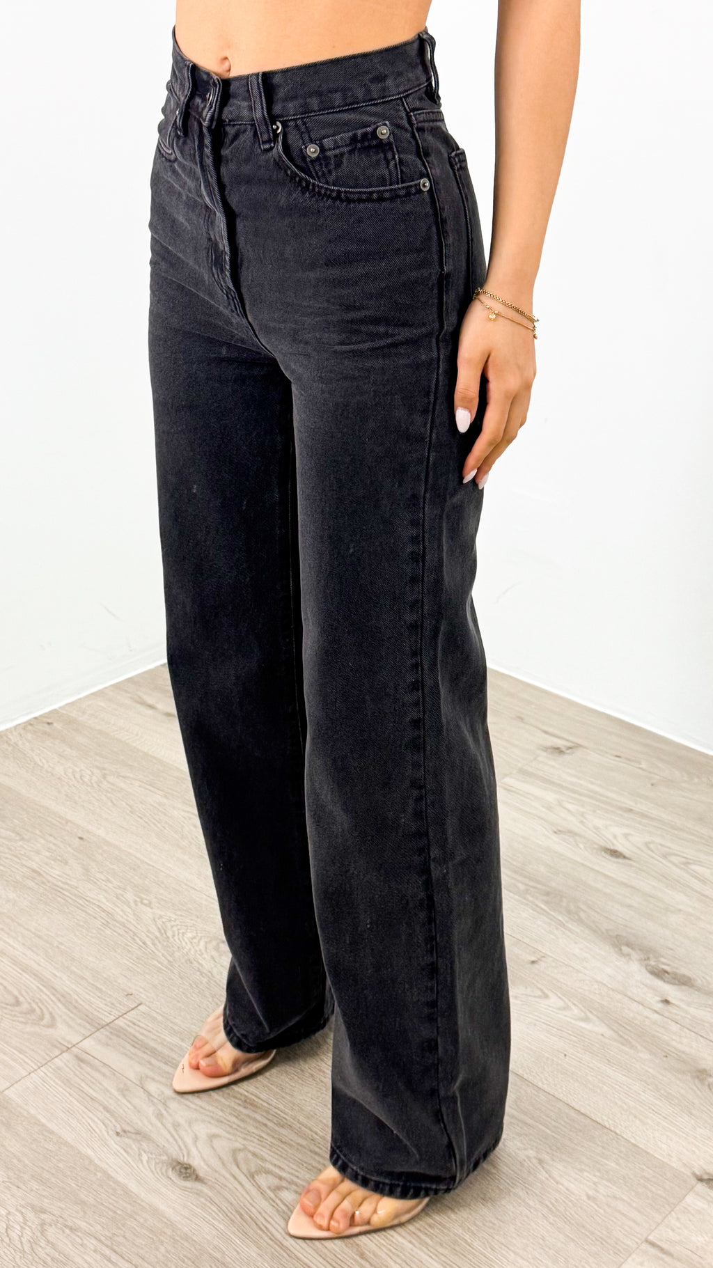 STELLA JEAN - WASHED BLACK