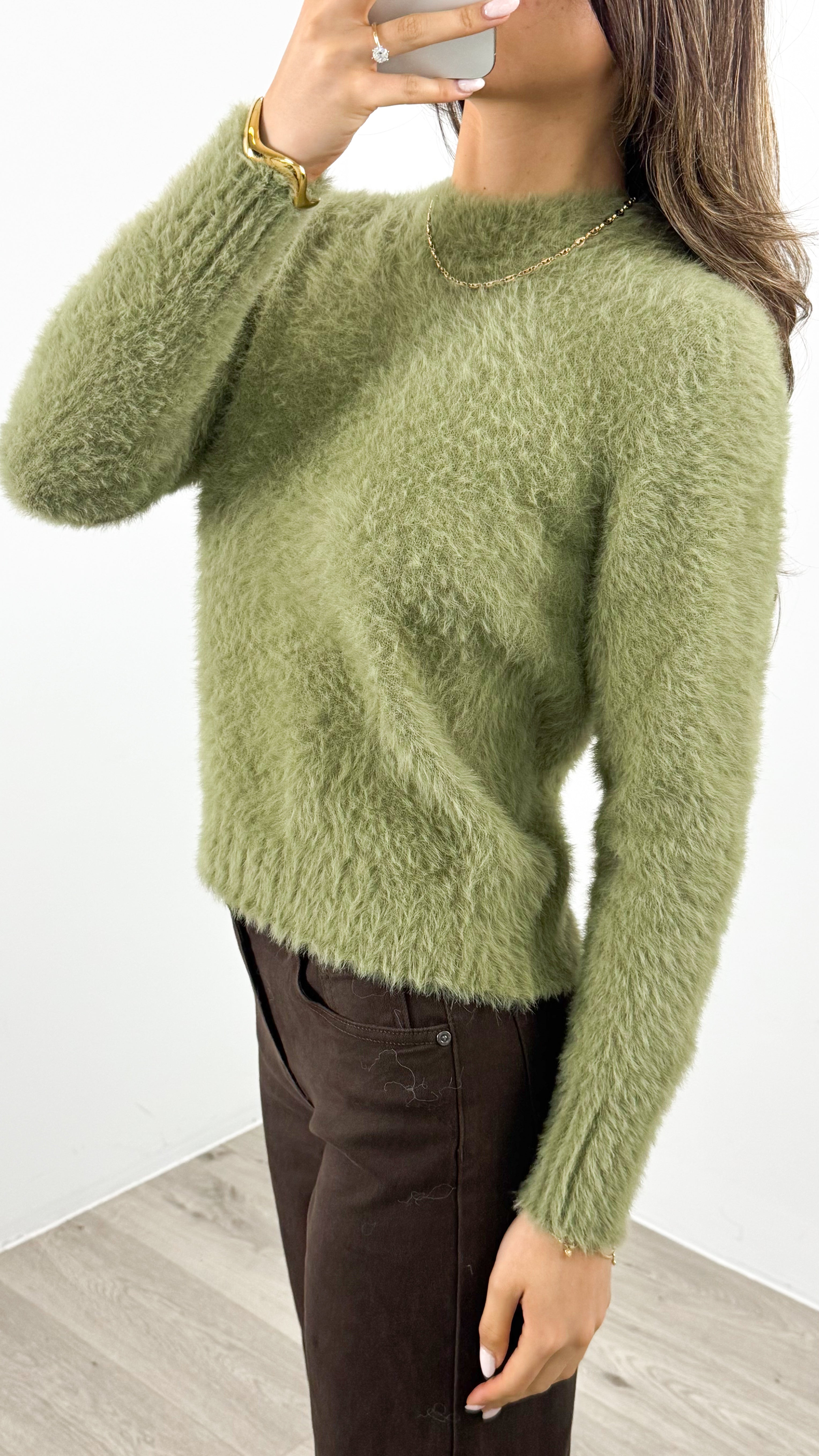 DOMINIQUE KNIT - MOSS GREEN