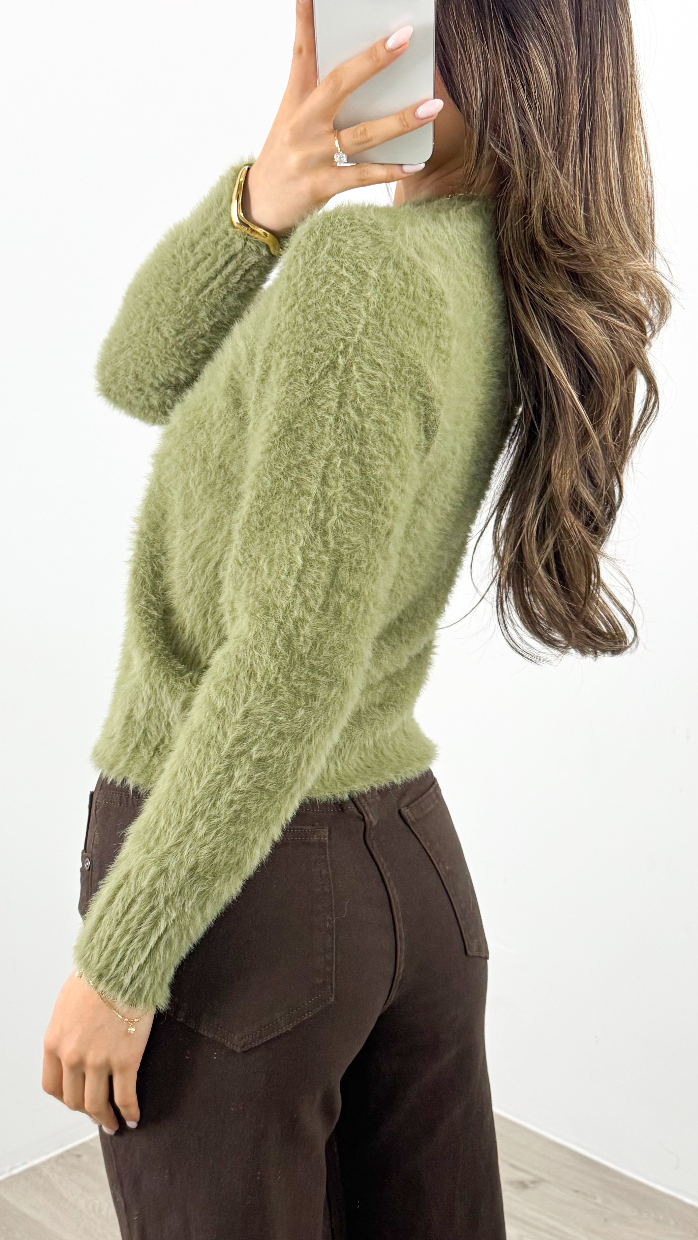 DOMINIQUE KNIT - MOSS GREEN
