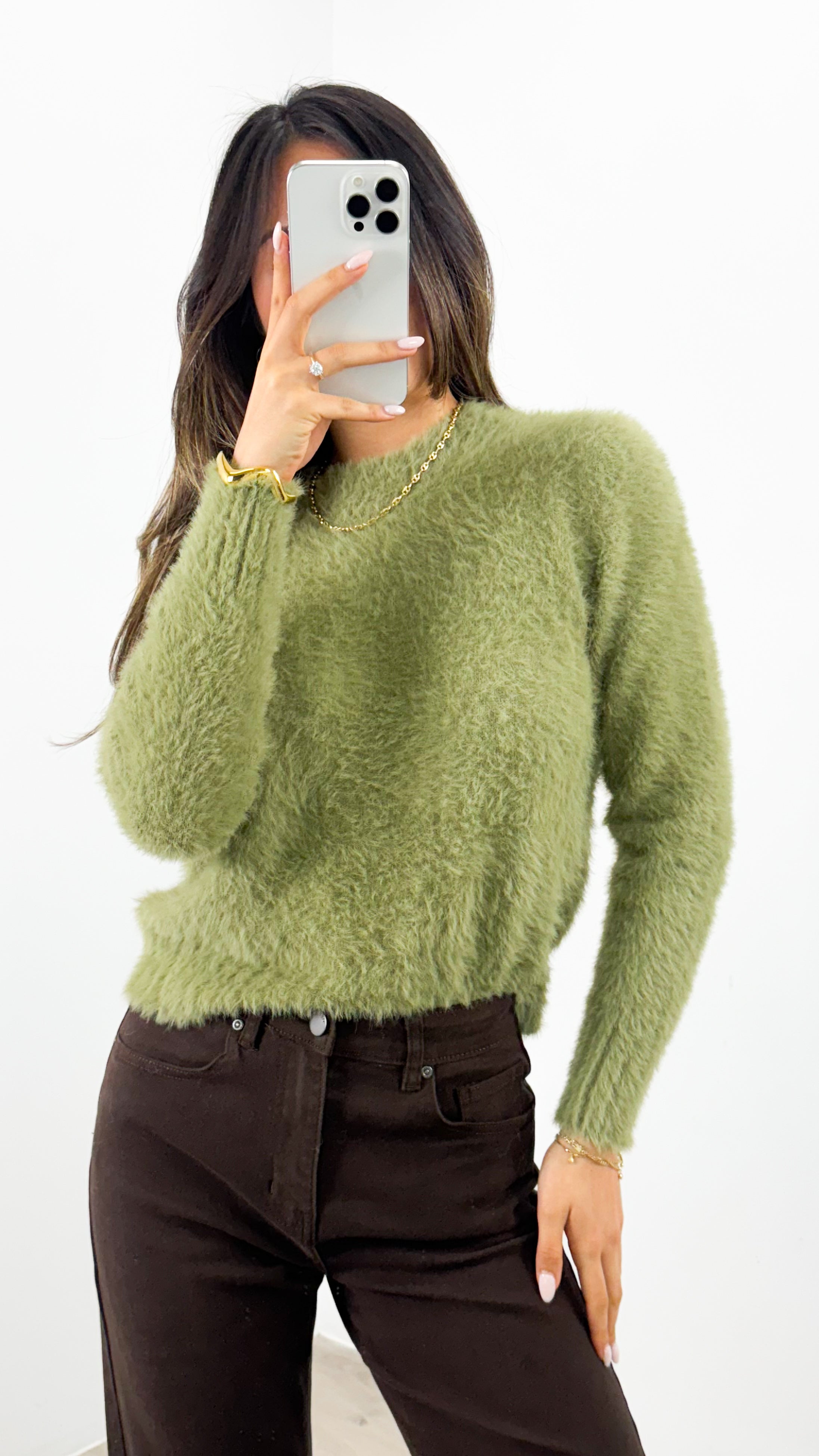 DOMINIQUE KNIT - MOSS GREEN