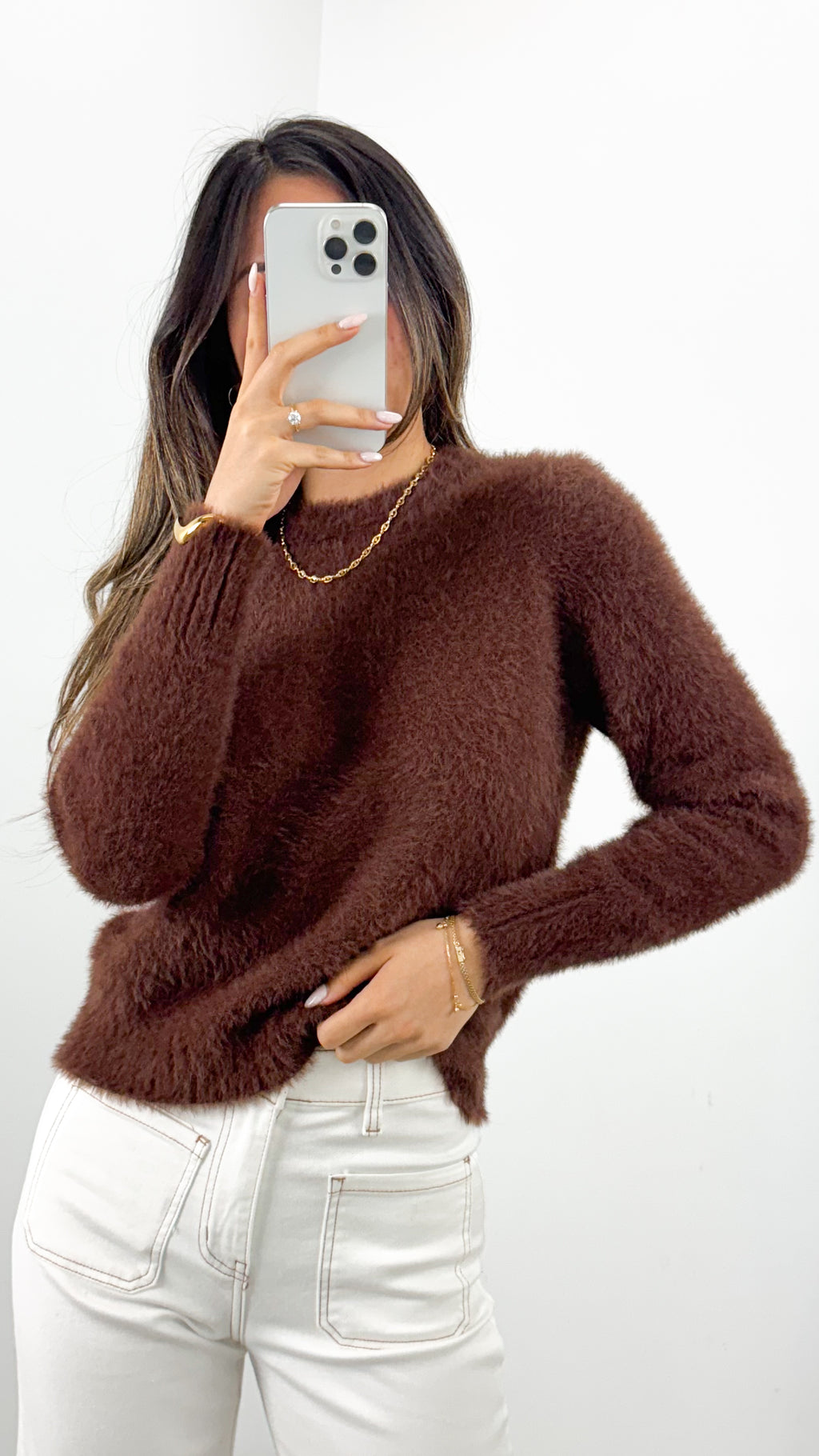 DOMINIQUE KNIT - CHOCOLATE