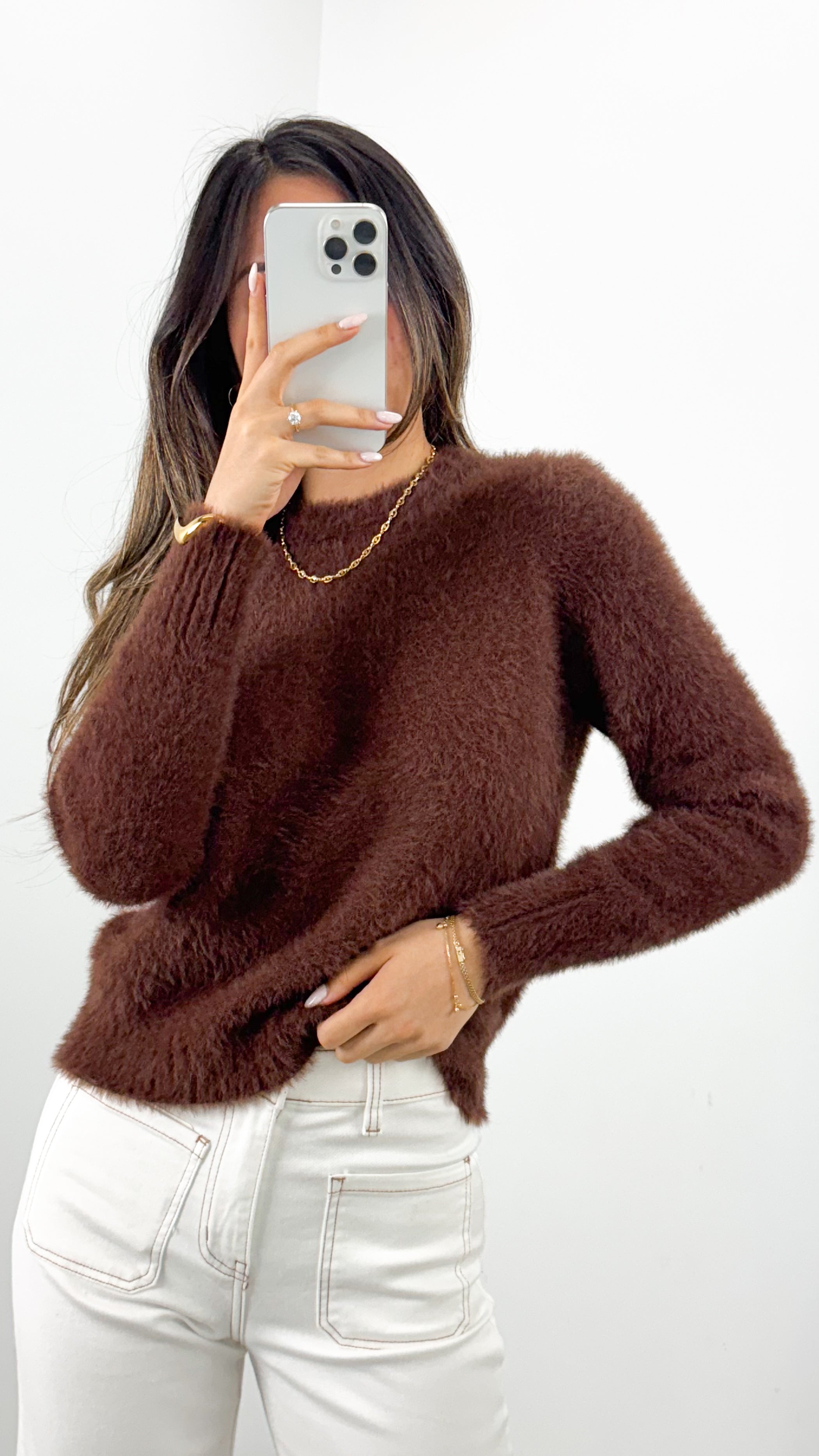 DOMINIQUE KNIT - CHOCOLATE