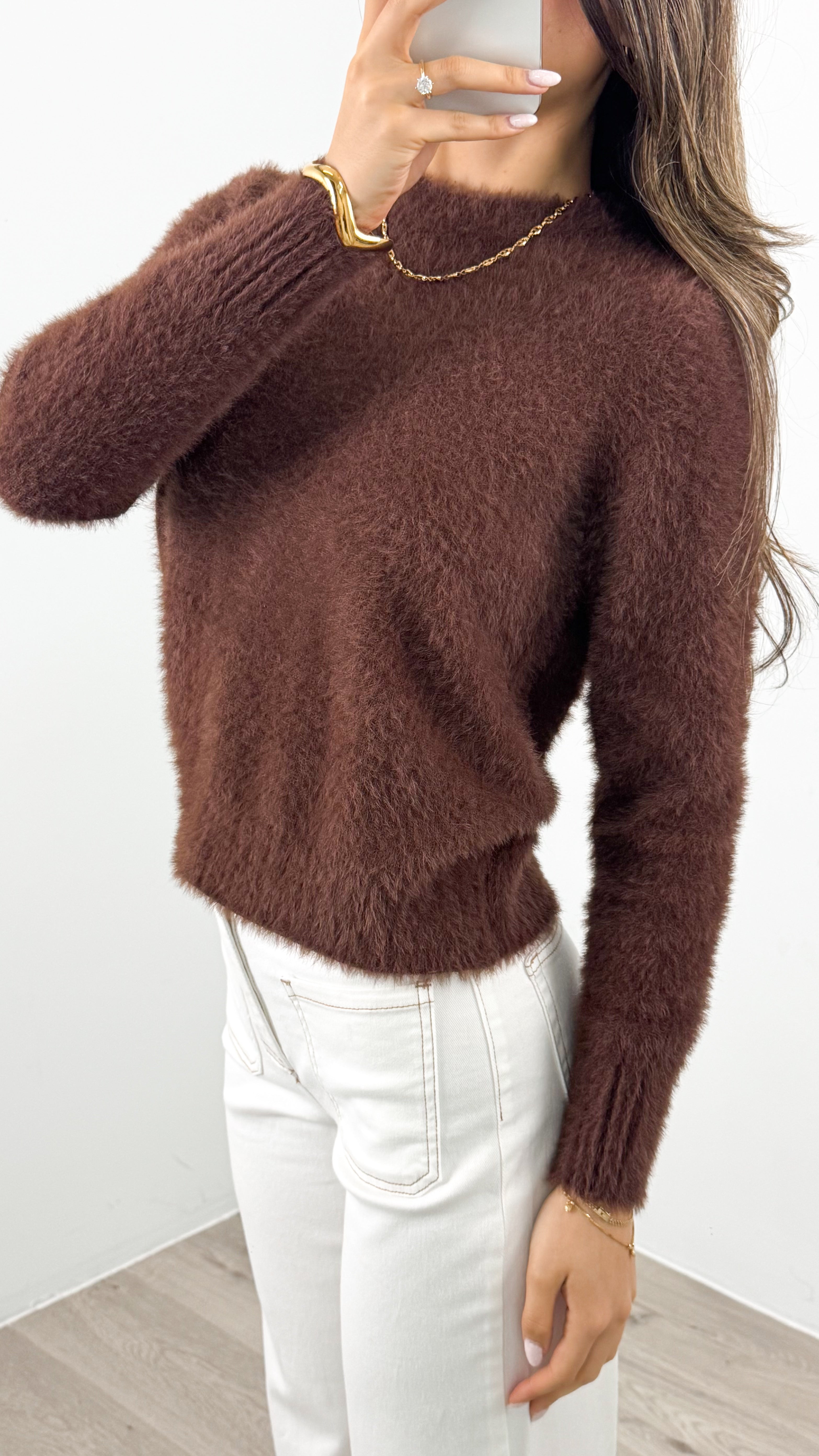 DOMINIQUE KNIT - CHOCOLATE
