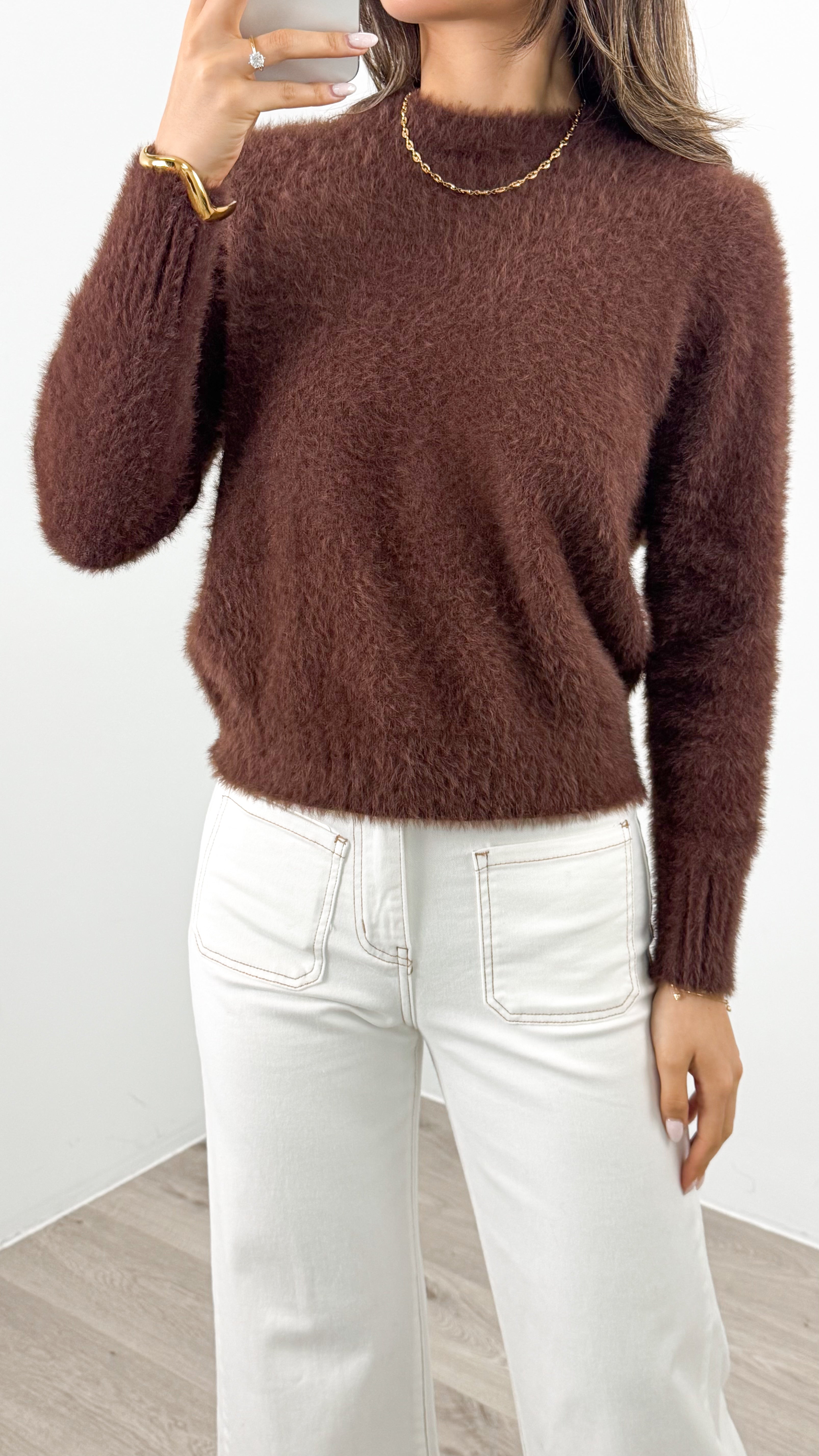 DOMINIQUE KNIT - CHOCOLATE