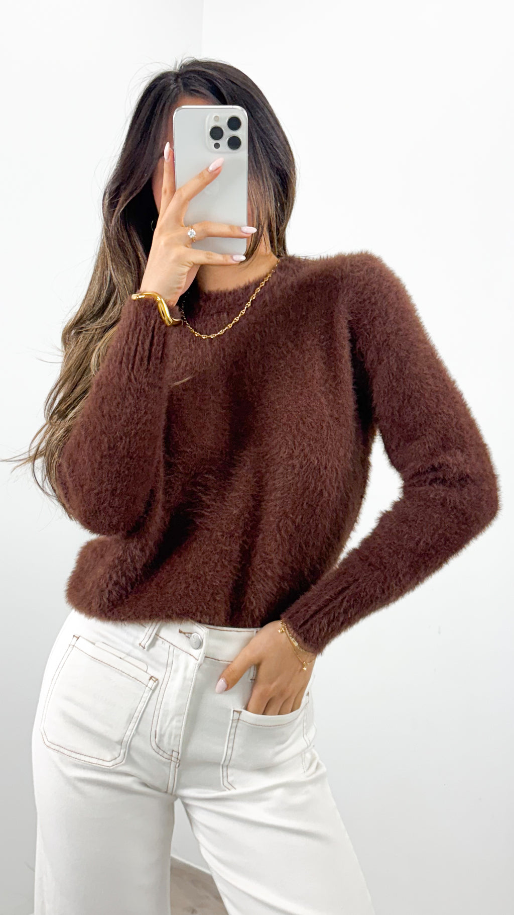 DOMINIQUE KNIT - CHOCOLATE