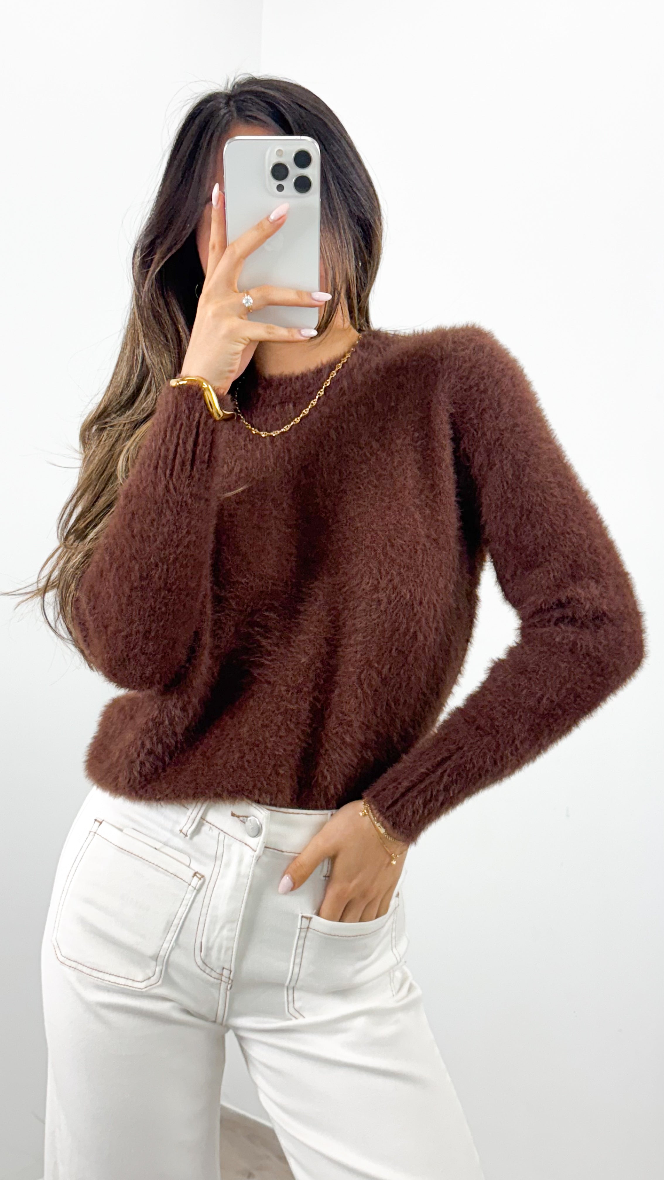 DOMINIQUE KNIT - CHOCOLATE